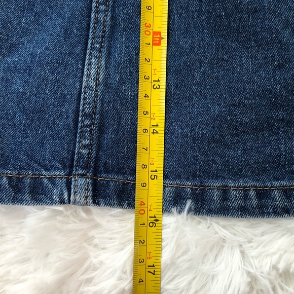 H&M DIVIDED • Like New Denim Skirt Button Down Jean Size 10 Cotton EUC - Picture 7 of 7